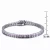 Collette Z Collette Z Sterling Silver Cubic Zirconia and Pink Tennis Bracelet