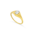 JEANIE GOLD OVAL SIGNET RING SAMPLE