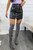 Zip It Faux Leather Moto Miniskirt