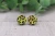 Leopard Circles Wood Stud Earrings