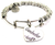 Grandmother Heart Metal Beaded Bangle Bracelet
