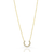 HEIDI GOLD HORSE SHOE PENDANT NECKLACE
