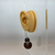 Small - Dark Oak Stain Cut out Circle Handmade Wooden Earrings Geometric