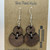 Small - Dark Oak Stain Cut out Circle Handmade Wooden Earrings Geometric