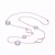 Collette Z Sterling Silver White Cubic Zirconia Long Necklace