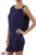 One shoulder mini dress with with buckle strap