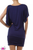One shoulder mini dress with with buckle strap