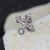 316L Stainless Steel Jeweled Cross Bottony Cartilage Earring