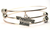 Wrestling Mom Triple Style Bangle Bracelet