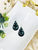 Mint Leopard Faux Leather and Chunky Glitter Earrings 