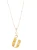 14K Gold Plated Letter Charm Necklace