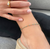 ROXIE DAINTY GOLD BLUE BEAD CHAIN ANKLET