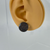 Medium - Castle Stone - Handmade Stud Wooden Earrings - Minimalistic Circle