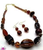 Brown Long Beaded Set