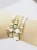 Wrap Bracelets -Rachel in White Cork and Turquoise