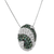 14 Karat White Gold 1 1/10ct. Total Diamond Weight Round-cut Treated Blue Diamond Fashion Pendant Necklace 