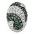 14 Karat White Gold 1 1/10ct. Total Diamond Weight Round-cut Treated Blue Diamond Fashion Pendant Necklace 