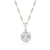 Collette Z Sterling Silver Cubic Zirconia Intricate Pendant Necklace