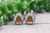 Plaid & Leopard Christmas Tree || Glass Stud Earrings || Hypoallergenic