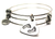 Baby Footprint On Your Heart Triple Style Bangle Bracelet
