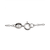 Collette Z Sterling Silver White Cubic Zirconia Flowing Design Pendant