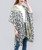Leopard with Geometry Design Kimono