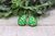 Green and Gold Clovers St. Patrick's Day || French Lever Earrings