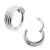 316L Stainless Steel Triple Seamless Clicker Ring