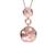 Collette Z Sterling Silver Pink Cubic Zirconia Irregular Cut Stone Pendant