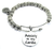 Anxiety Is My Cardio Metal Beaded Bangle Bracelet