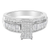 10KT White Gold Diamond Composite Ring (1 cttw, H-I Color, SI2-I1 Clarity)