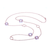 Collette Z Sterling Silver clear  Cubic Zirconias Necklace