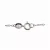Collette Z Sterling Silver Cubic Zirconia Three Star Necklace