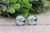 Jets Football Helmet || 12mm Glass Stud Earrings