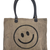 Smiley Face Recycled Military Tent Market Tote