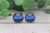 Line  Glass Stud Earrings