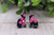 Floral Cats || 14mm Stud Earrings