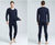 Men's Winter Thermal 100% Cotton Long Johns Top Bottom Set Black Color