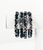 Violet Glass Bead Stretchy Bracelet