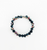 Violet Glass Bead Stretchy Bracelet