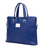 Blue Vegan Leather Briefcase