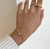 DELILAH GOLD DAINTY SOLITAIRE BIRTHSTONE BRACELET - APRIL