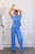 Pleated Mock Neck Short Sleeves Pant Set