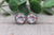 Unicorn & Hearts | Glass Stud Earrings | Hypoallergenic