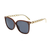 Fashionable Sunglasses with Gold Color Chain Arms