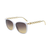 Fashionable Sunglasses with Gold Color Chain Arms