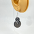 Small - Castle Stone Stain Cut out Circle Handmade Wooden Earrings Geometric