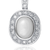 Collette Z Sterling Silver Cubic Zirconia Pink Stone Pendant Necklace