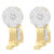 14 Karat Yellow Gold 7/8ct. Total Diamond Weight Round-cut Diamond Earrings 