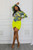Bella Spice Mesh Bodysuit Skirt Set